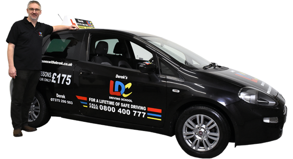 Derek Watt's driving school car